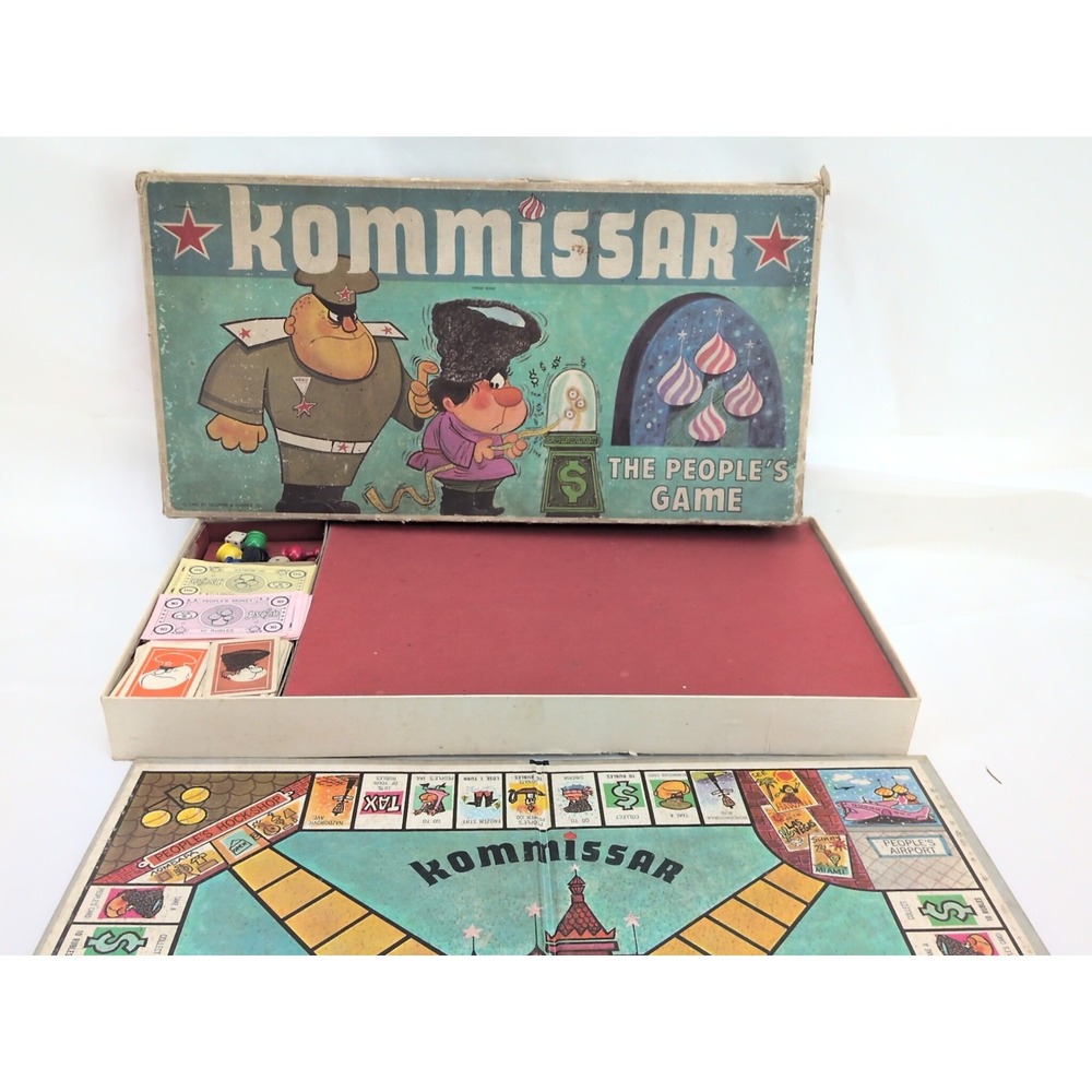 Vintage Kommissar The People's Game Soviet Satire Board Game Complete